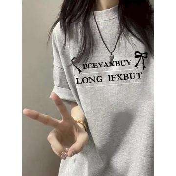 行走的衣架子 短袖 短袖上衣 短袖T恤 韓國短袖 日系上衣 寬鬆短袖 印花T恤 國中生衣服 慵懶風上衣 夏天女裝