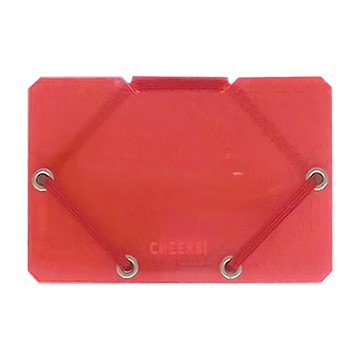 KING JIM CHEERS! 霓虹色卡片收納夾 CH2512T-RD  紅色  1個