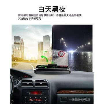 臺灣現貨 HUD擡頭顯示器 車載HUD 汽車投影儀 車用速度顯示器 導航擡頭投影 夜視車載儀 通用車型HUD 汽車資訊顯