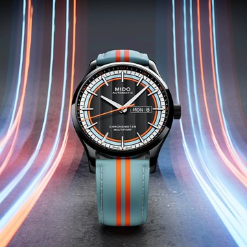 MIDO 美度錶 Multifort 先鋒系列 天文台賽車套組 機械錶 男錶 手錶-42mm黑 M0384313605100