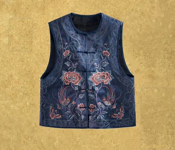 【星夙】 新中式復古/香云紗百搭背心