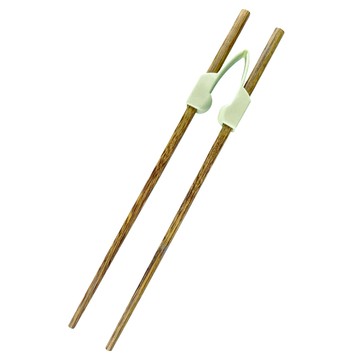 感恩使者 輔佐筷套 進食輔助 易用筷 學習筷  原木色  1組