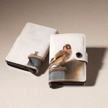 SECRID Art MINIWALLET 藝術系列單層防盜刷卡扣皮夾 (法布里蒂烏斯－金翅雀)