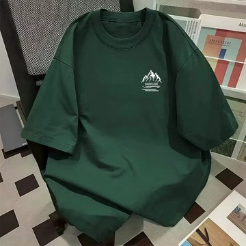 【台灣出貨】100%純棉 透氣棉T  休闲时尚 運動上衣 中性衣服 寬t 美式復古上衣 衣服 寬鬆上衣 短袖t恤 流行
