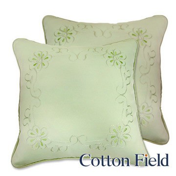 cottonfield 【綠意】刺繡抱枕(二件組)
