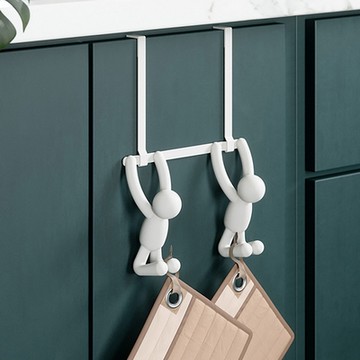 《Umbra》Buddy小人門後掛勾-雲朵白-- 掛勾 牆壁掛勾 吊鉤 掛鉤 門掛鉤