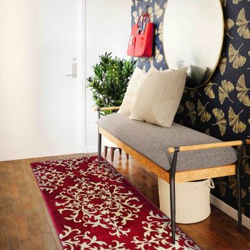 【山德力】止滑膠底地墊 78x118cm 竹蘩