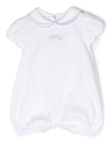 Siola - embroidered cotton body - kids - Cotton - 6 mth - White