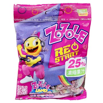 ZOZOLE 重新開機 果汁酸軟糖，25%濃縮果汁  75g  16包
