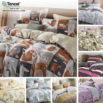 【Indian】100%純天絲雙人加大四件式兩用被床包組-8款任選(限量款) _TRP多利寶