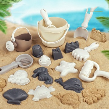 FUN TOYS 童趣沙灘玩具挖沙鏟小推車沙灘桶玩沙戲水30件超級組