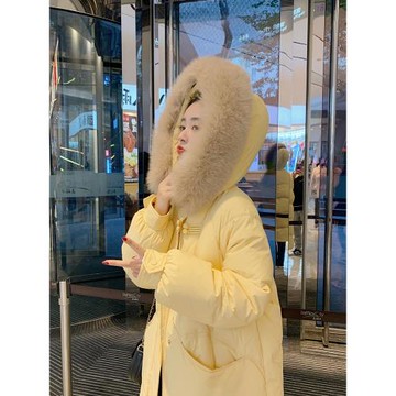 樹謠羽絨服女中長款2025年新款爆款加厚真毛領百搭顯瘦冬季外套女