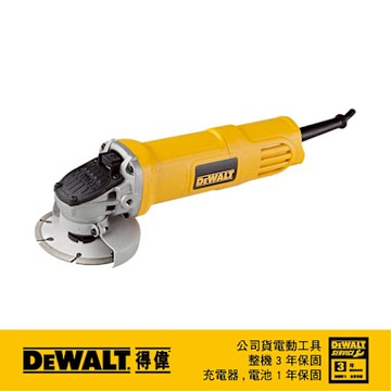 DEWALT 得偉 美國 850W 4英吋強力型砂輪機(日式開關) (DWE8200T)