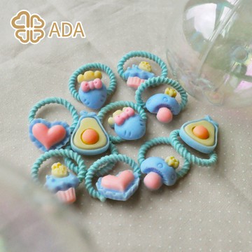 ADA 小童快樂農場拇指髮束-混款10入