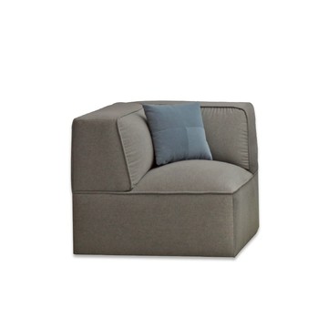 ASSARI-北歐清新高澎度羽絨組合沙發轉角椅基礎米