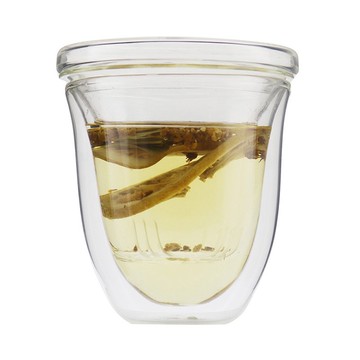 雙層玻璃泡茶濾茶組 230ml (含玻璃濾茶器)