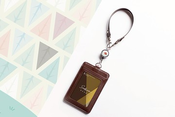 真皮Being伸縮卡套組/精緻迷你拉環/刺蝟_AMBN25