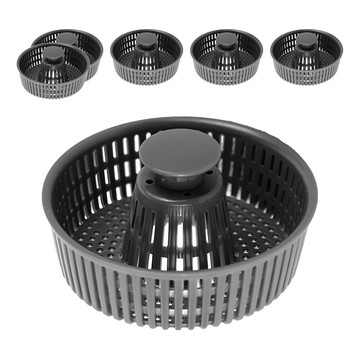 不鏽鋼彈跳過濾水槽提籠 替換提籃  6個  灰色