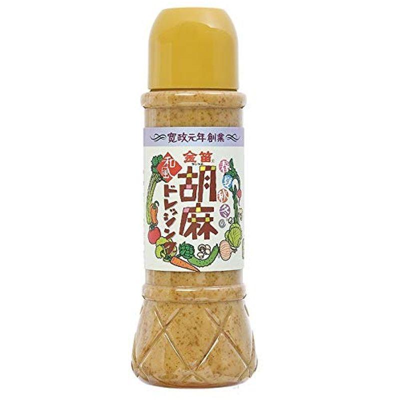 笛木醤油 金笛 春夏秋冬の胡麻和風ドレッシング 390ml ×6セット