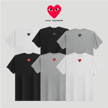 【other more 特選潮流】日本製 川久保玲 COMME Des GARCONS PLAY 背後標誌性心形貼花T恤