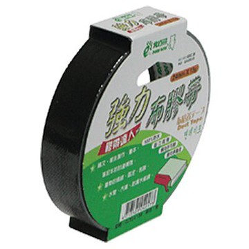 北極熊 強力布膠帶/布紋膠帶/布質膠帶 CLT2415B (黑色) 24mm×15y