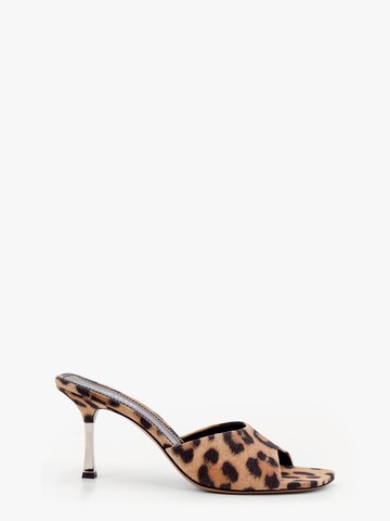 Lorena suede sandals with animal print - PARIS TEXAS - gender_Woman