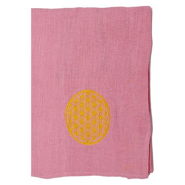 LASSLEY 蕾絲妮 生命之花圍裙 H型肩帶 100%純棉  玫紅色  1個