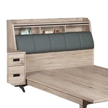 【文創集】西爾卡6尺雙人加大貓抓皮革床頭箱(不含床底＋不含床墊)-182x30x103cm免組