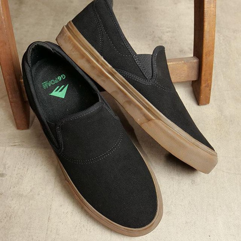 エメリカ Emerica ウィノ ジーシックス スリップオン メンズ スニーカー SS22 WINO G6 SLIP ON スリッポン  スケートボーディング スケシュー BLACK | LINEブランドカタログ