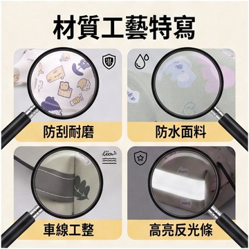 機車手把套 防曬手套 防水防風 3D立體 可愛圖案 反光條 電瓶車把手套 夏季遮陽護手罩