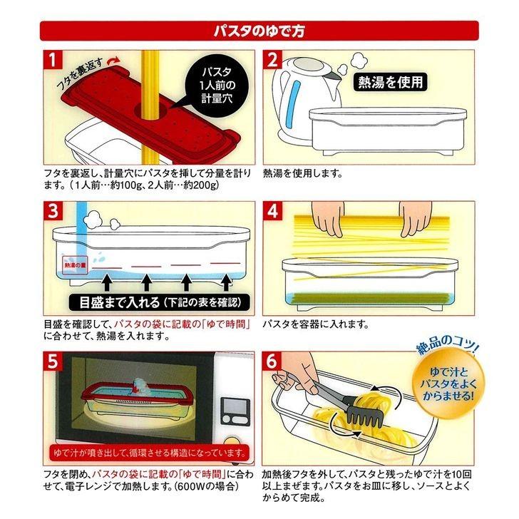 レンジ調理 エビス プライムパックスタッフ 絶品レンジでパスタ PPS-6220 調理器具 キッチンツール レンジ調理 時短 麺類 簡単 4901221162200