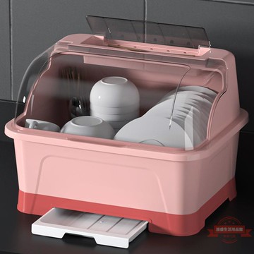 瀝碗架家用碗柜收納餐具柜廚房放碗碗筷收納箱瀝水藍置物架子批發