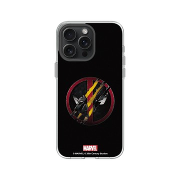iPhone 15 Pro Max Clear 透明 - 迪士尼-漫威 Marvel - 死侍與金鋼狼-Logo