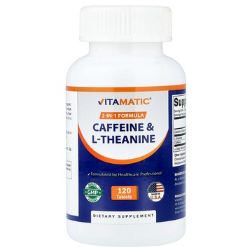 Vitamatic, 咖啡萃取和 L-茶氨酸，120 片