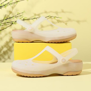 2025新款夏季洞洞鞋女防水防滑平底涼拖鞋女孕婦沙灘鞋外穿ins潮