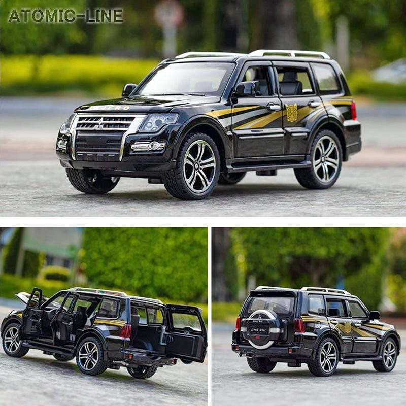 三菱 パジェロ PAJERO 1/32 ミニカー 全2色 ライト点灯 エンジンサウンド 合金モデル 模型 | LINEショッピング