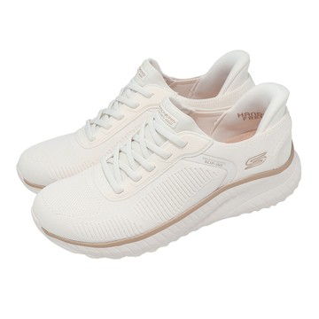[ACS] Skechers 休閒鞋 Bobs Squad Chaos Slip-Ins 女鞋 寬楦 白金 117497WWTGD