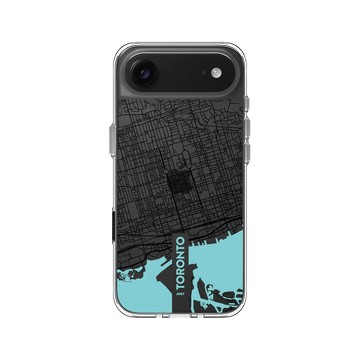 iPhone Air Clear Case（相機按鈕） 透明 - JOCR - Toronto (Black Logo)