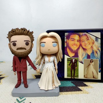 客製化3D人像公仔 訂製手工Funko Pop情侶父母夫妻結婚週年禮物