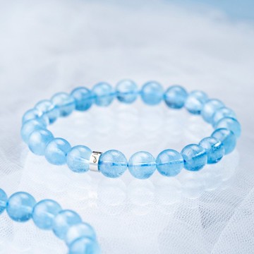 頂級海藍寶 | 天然能量手串 | 8-9mm