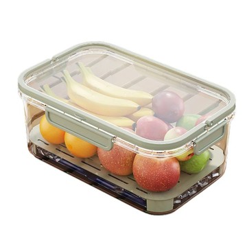 Mass 大容量保鮮盒 帶提手便攜冰箱野餐盒 25 x 16.5 x 11.5cm 胡克綠  1個  1入