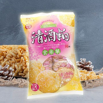 台灣菸酒 清酒粕玄米菓(辣味)150g【小三美日】 DS024522 仙貝 鹹甜 餅乾 點心 下午茶 零食 茶點 過年
