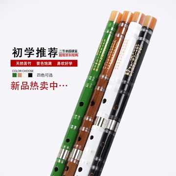笛子初學成人零基礎男性女性兒童竹笛精致橫笛白玉古風入門者樂器
