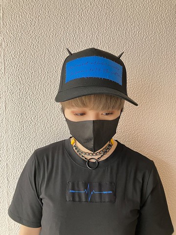 HORN 帽 / 黑色 / 藍色 / 均碼 / hellcatpunks / hcp-gd-0074