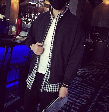 FIND 韓國 歐美印刷 字體 潮流 外套 夾克 SQUAD PEASE OVK REMIX