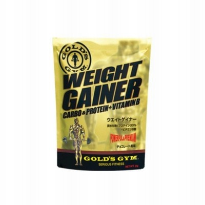 GOLD’S GYMウエイトゲイナー チョコレート風味 1kg F8500 計量スプーン付ライトグレー