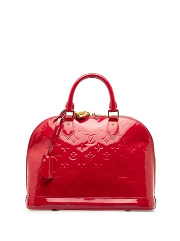 Louis Vuitton Pre-Owned - 2012 Monogram Vernis Alma PM handbag - women - Leather - One Size - Red