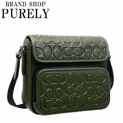 Coach バッグ メンズ スムースカーフレザー シグネチャー サリバン クロスボディ フラップ式 メッセンジャー カメラ 斜め掛け デニム C9871 通販 Lineポイント最大get Lineショッピング