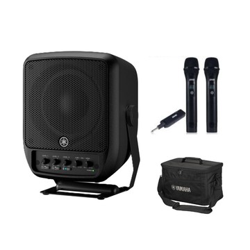 YAMAHA 【便攜歡唱組】STAGEPAS100 BTRMKII可攜式PA系統(附專用包)+BMB可攜麥克風