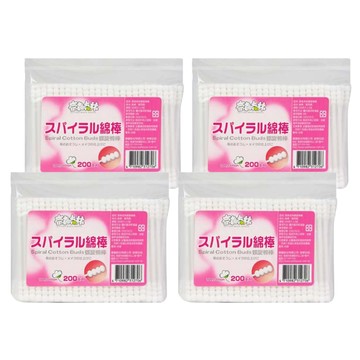 奈森克林 螺旋棉棒  200支  4包